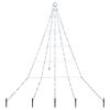 vidaXL LED j&otilde;ulupuu maapinna tahvlitega K&uuml;lm valge 182 cm Metall