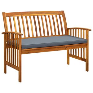 vidaXL aiapink istmepatjadega, 119 cm, toekas akaatsiapuit