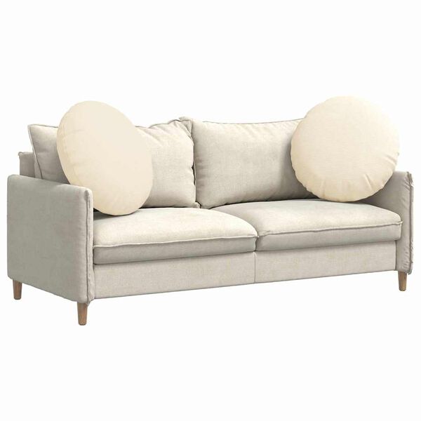 vidaXL Istumispatjad 2 pcs cream &Oslash; 80 cm Korter kangas