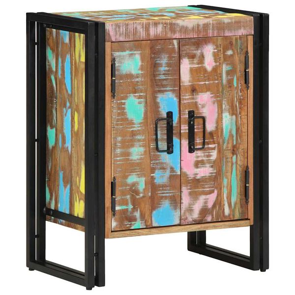 vidaXL Saapade kapp riiuliga Must 30 x 30 x 40 cm Taastatud puit