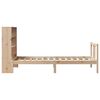 vidaXL riiuliga voodi ilma madratsita, 90 x 190 cm, männipuit