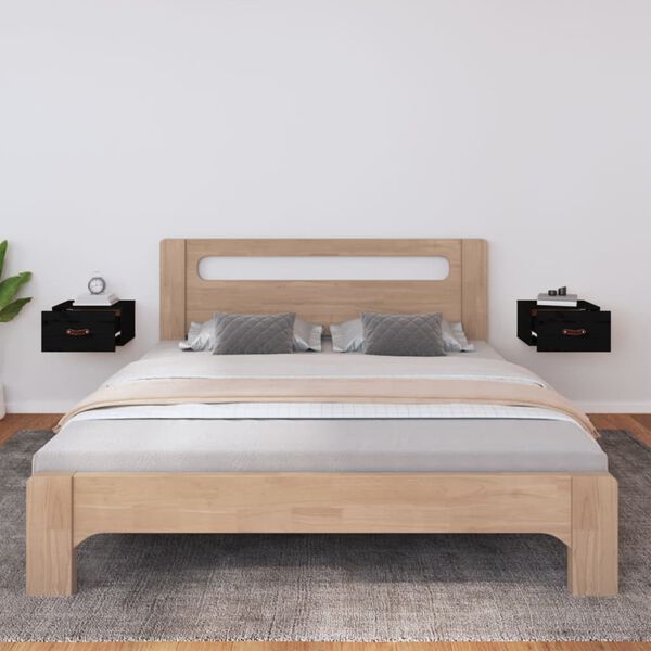 vidaXL seinale kinnitatavad öökapid, must, 40x29,5x22 cm