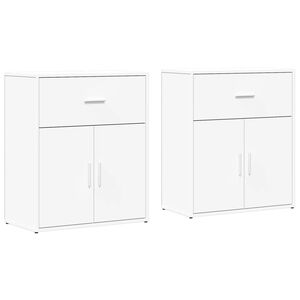 vidaXL puhvetkapid 2 tk, valge, 60 x 31 x 70 cm, tehispuit