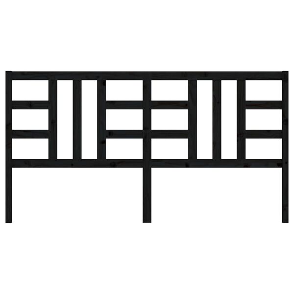 vidaXL voodipeats, must, 186 x 4 x 100 cm, m&auml;nnipuit