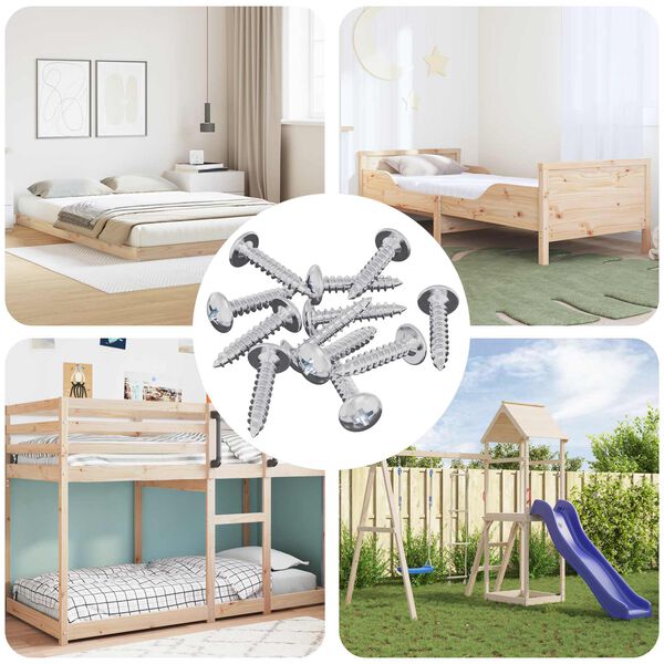 vidaXL Ises&otilde;itev nael 12 pcs Tsinkkattega 4 x 20 mm Teras