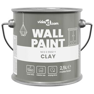 vidaXL Seinav&auml;rv Hall 2,5 L Seinaprindid