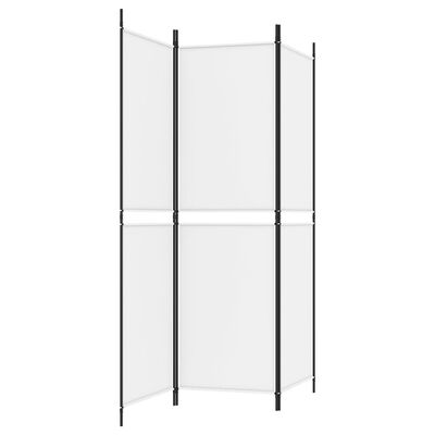 vidaXL 3 paneeliga ruumijagaja, valge, 150 x 180 cm, kangas