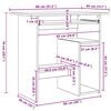 vidaXL kirjutuslaud Old Wood 80x45x74 cm Engineered Wood