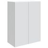 vidaXL Seinale kinnitatav kapp Valge 66 x 34,5 x 90 cm Tehispuit