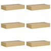 vidaXL L&auml;bipaistev tippakna jaotuskast 6 pcs Kreemjas 100 x 50 x 18 cm