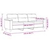 vidaXL 3-kohaline diivan, tumehall, 180 cm, mikrofiiber kangas