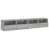 vidaXL teleri seinakapid 2 tk, hall Sonoma, 80 x 30 x 30 cm, tehispuit