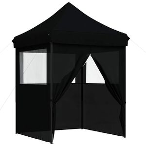 vidaXL Pidutelgid 200 x 200 x 306 cm Must Oxfordi kangas