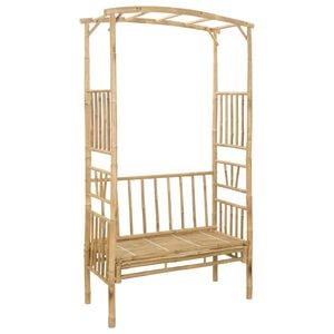 vidaXL Aed kaar pingiga 115 x 50 x 205 cm Bambus