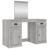 vidaXL peegliga tualettlaud, hall Sonoma tamm, 130x50x132,5 cm