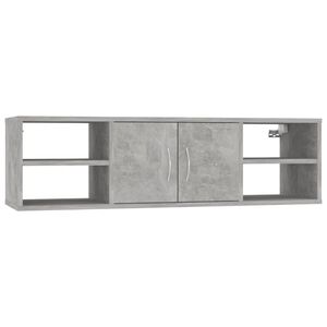 vidaXL seinariiul, betoonhall, 102 x 30 x 29 cm, puitlaastplaat