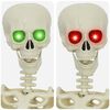 vidaXL Halloweeni Skeleton Valge 155 x 38.5 cm Plastmass