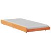 vidaXL Voodi raam Pruun 90 x 200 cm M&auml;nnipuit