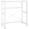 vidaXL vannitoa valamuraam, valge, 79 x 38 x 83 cm, raud