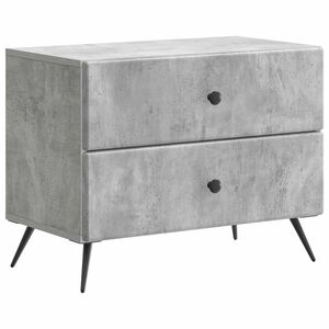 vidaXL &Ouml;&ouml;lambi kapp sahtliga Betoonhall 62 x 34,5 x 47,5 cm Tehispuit