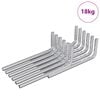vidaXL Kuusnurkne V&otilde;ti 4675 pcs H&otilde;bedane 20 x 52 mm Teras