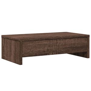 vidaXL sahtlitega monitorialus, pruun tamm, 50 x 27 x 15 cm, tehispuit