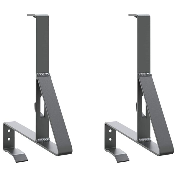 vidaXL Lumi kaitse tugi 2 pcs Antratsiit 29,5 x 3 x 34,5 cm Teras