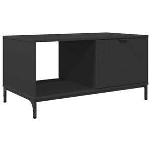 vidaXL Kohvilaud sahtliga Must tamm 90 x 49 x 46 cm Tehispuit