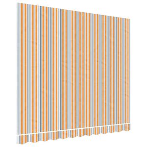 vidaXL varikatuse asenduskangas, mitmev&auml;rviline, triibuline, 3x2,5 m