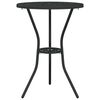 vidaXL Aia Bistroo Komplekt 3 pcs Must Alumiinium