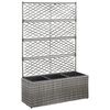 vidaXL v&otilde;rega taimelava 3 potiga, 83 x 30 x 130 cm, pol&uuml;rotang, hall