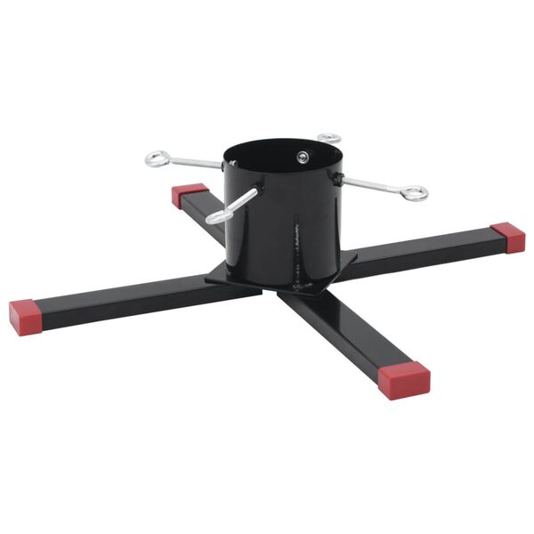 vidaXL j&otilde;ulukuuse alus, must, 61x61x15,5 cm