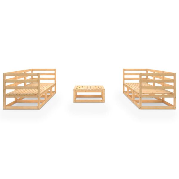 vidaXL 7-osaline aiam&ouml;&ouml;bli komplekt, m&auml;nnipuit