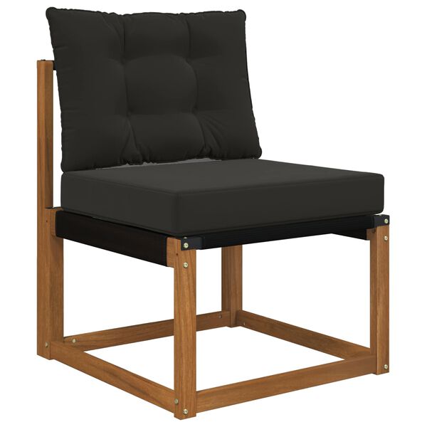 vidaXL V&auml;lim&ouml;&ouml;blitugi patja 2 pcs Must Pol&uuml;ester