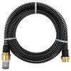 vidaXL imivoolik messingust &uuml;hendustega, must 1,1" 10 m PVC