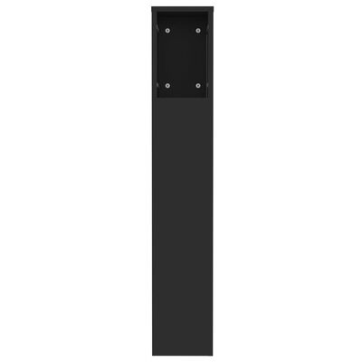 vidaXL voodipeatsi kapp, must, 120 x 18,5 x 102,5 cm