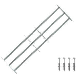 vidaXL Turva grill akendele 3 risttalaga 3 pcs 930-1740 mm