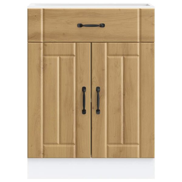 vidaXL k&ouml;&ouml;gi aluskapp Lucca, k&auml;sit&ouml;&ouml;tamm, tehispuit