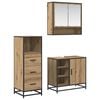 vidaXL Vannitoa m&ouml;&ouml;bleset 3 tk K&auml;sit&ouml;&ouml;puu 65 x 33 x 60 cm Tehispuit