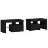 vidaXL öökapid LED-tuledega, 2 tk, must, 70x36,5x40 cm