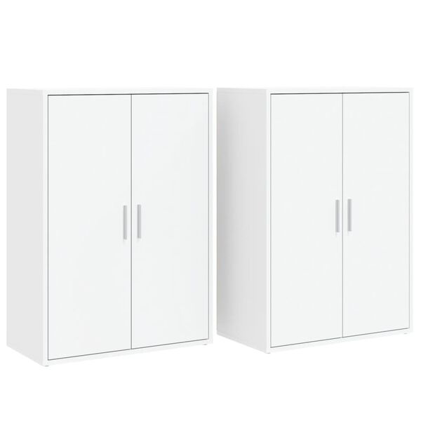 vidaXL puhvetkapid 2 tk, valge, 60 x 31 x 84 cm, tehispuit