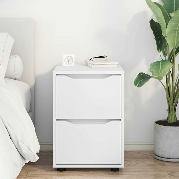 vidaXL Hoiukapp Valge 40 x 48 x 57 cm Tehispuit