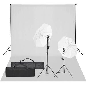 vidaXL fotostuudiokomplekt valgustuse ja taustapildiga