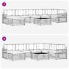 vidaXL Diivanikomplektid 8 pcs Looduslik ja beež Tugev akatsiapuu