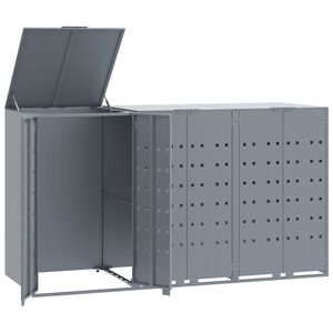 vidaXL ratastega pr&uuml;gikasti kuur 3 pr&uuml;gikastile, 207x79x117 cm, teras
