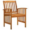 3058092 vidaXL 7 Piece Garden Dining Set with Cushions Solid Acacia Wood (45963+2x312131)