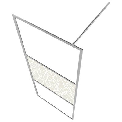 vidaXL dušinurga sein, kividisainiga ESG-klaas, 80 x 195 cm