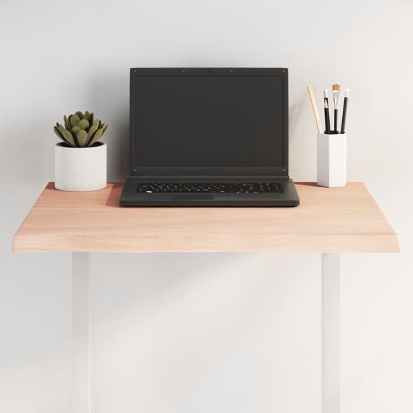 vidaXL lauaplaat, 60x40x2 cm, tammepuit, naturaalsed servad