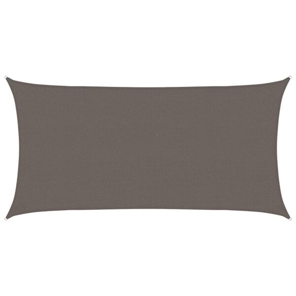 vidaXL päikesepuri ristkülikukujuline HDPE, 2 x 4 m antratsiithall