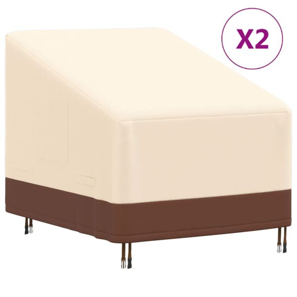 vidaXL aiatooli katted 2 tk, 79x97x48/74 cm, 600D Oxford kangas